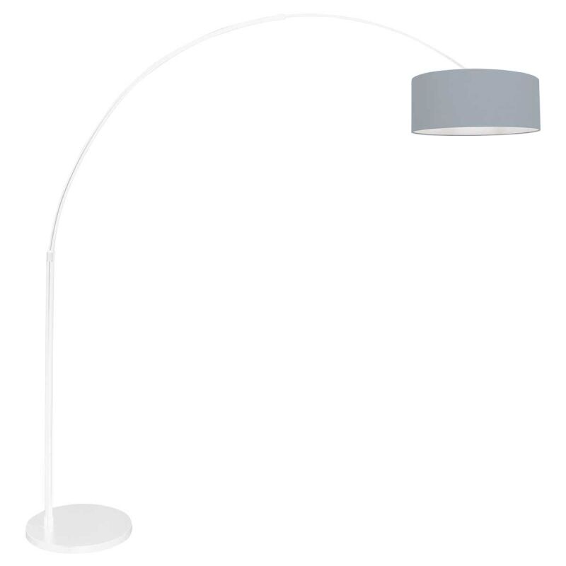 Steinhauer Bogenleuchte Sparkled Light weiß verschiedene Variationen blau-grau (Leinen) von Steinhauer Lighting