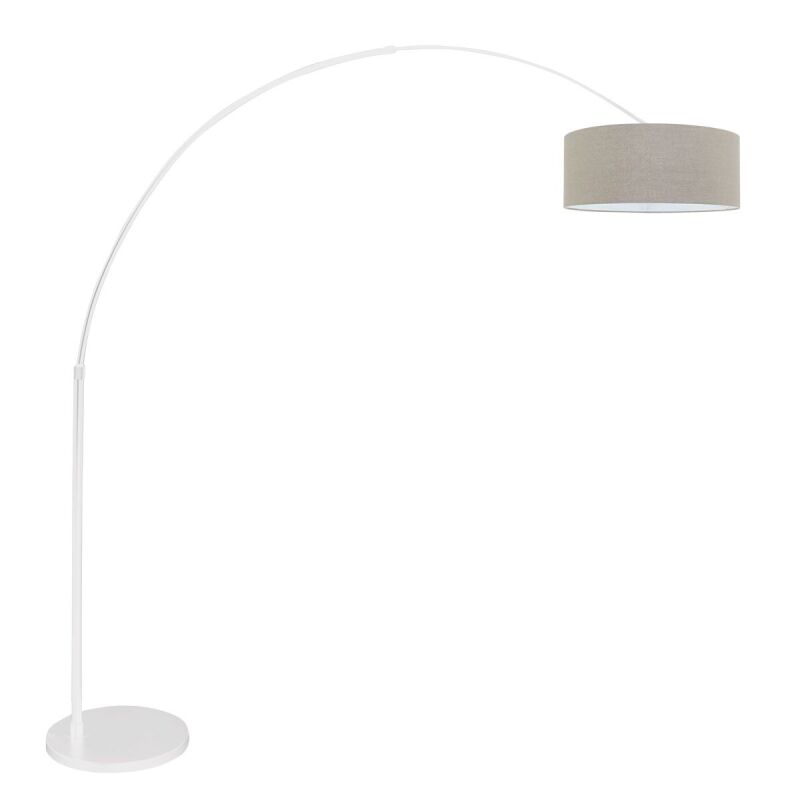 Steinhauer Bogenleuchte Sparkled Light weiß verschiedene Variationen grau (Leinen) von Steinhauer Lighting
