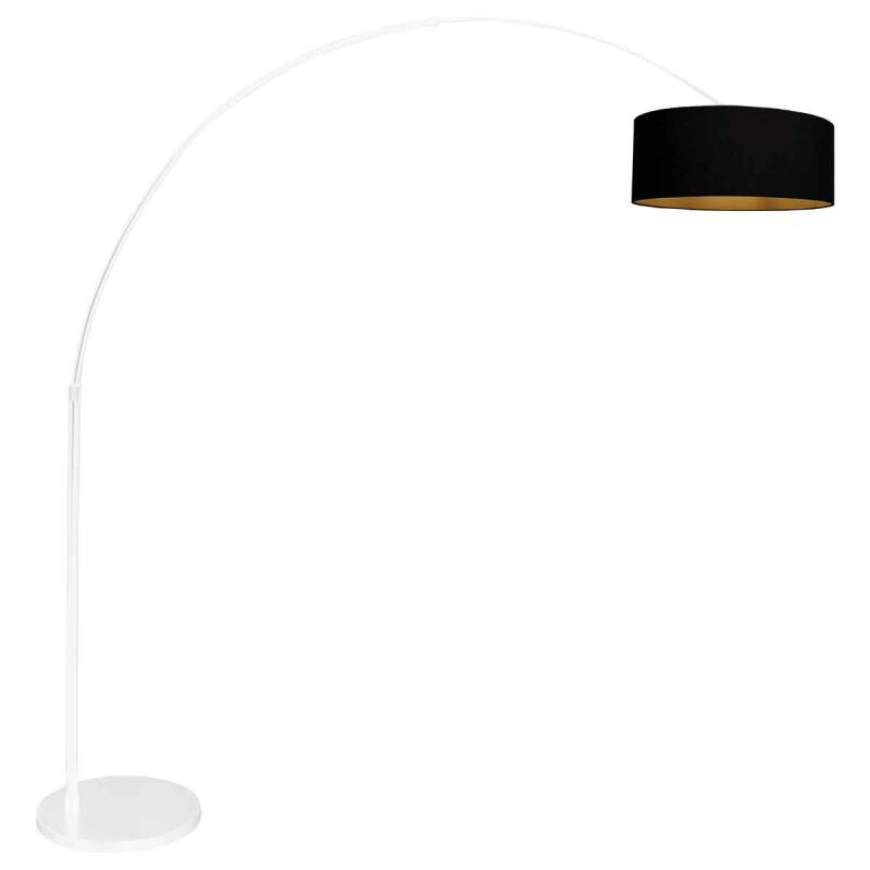Steinhauer Bogenleuchte Sparkled Light weiß verschiedene Variationen schwarz (Leinen) von Steinhauer Lighting