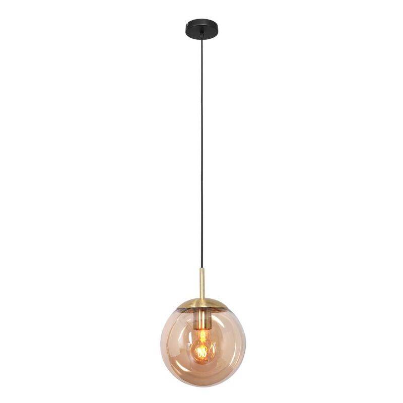 Steinhauer Bollique 20 Pendelleuchte Amberglas messing 1 flammig von Steinhauer Lighting