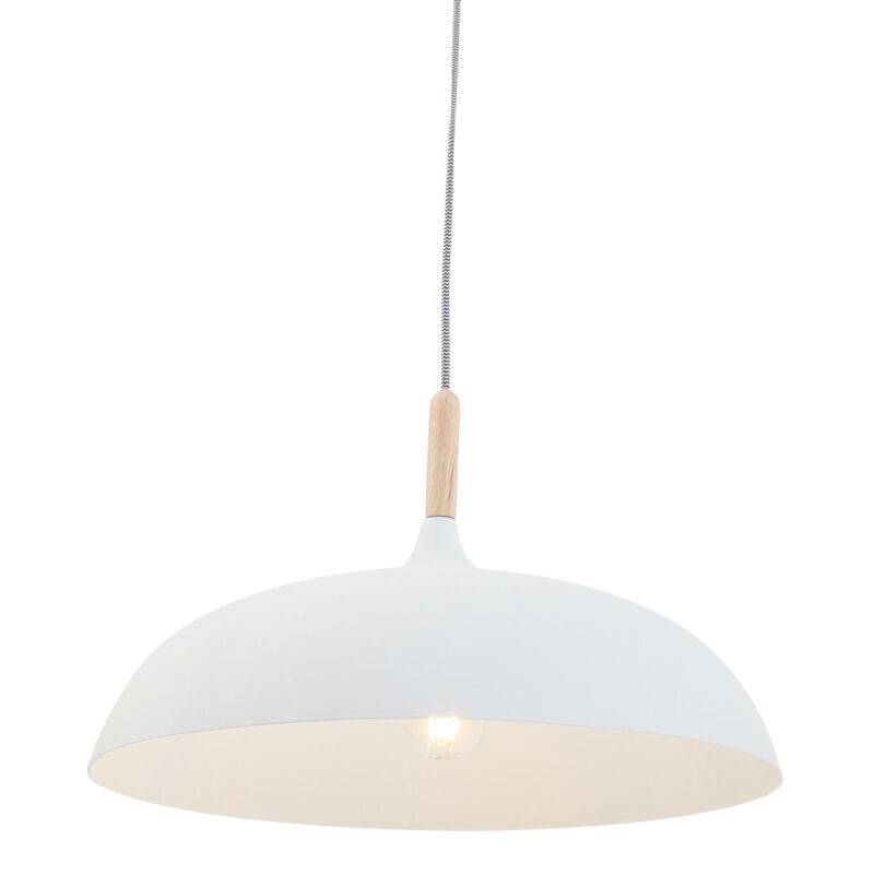 Steinhauer Pendelleuchte Mexlite Bjorr 45cm weiß Holz von Steinhauer Lighting