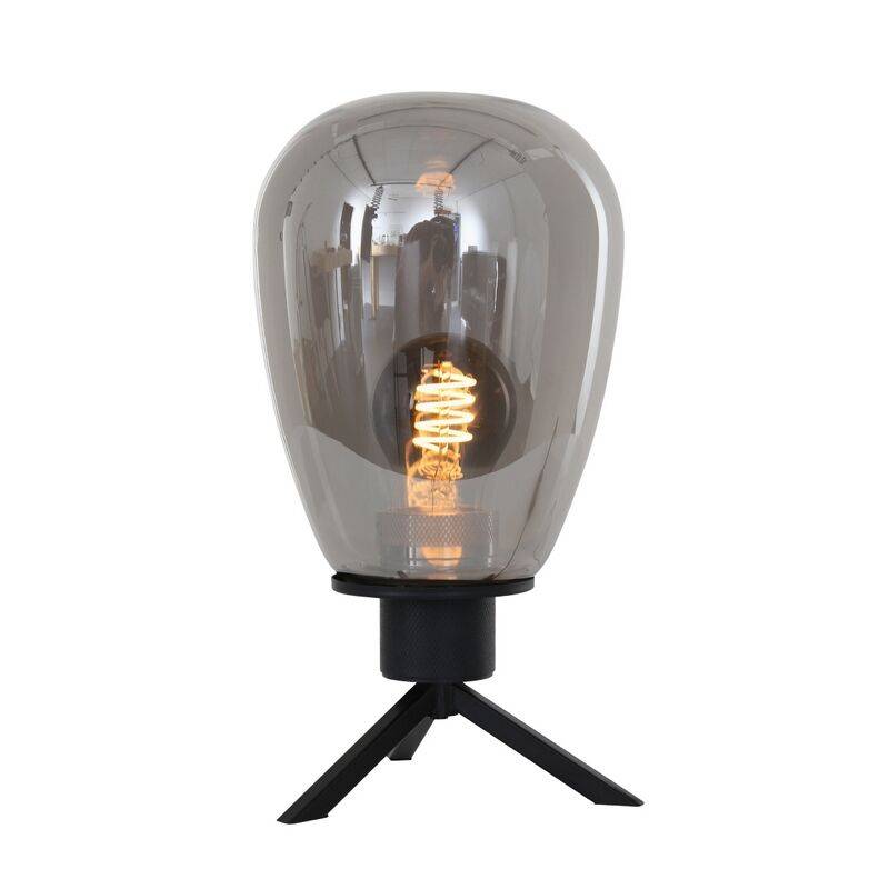 Steinhauer Rauchglas Tischleuchte Reflexion schwarz Steinhauer Rauchglas Tischleuchte Reflexion schwarz von Steinhauer Lighting