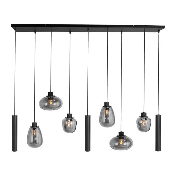 Steinhauer Reflexion Pendelleuchte Rauchglas schwarz 9 flammig Steinhauer Reflexion Pendelleuchte Rauchglas schwarz 9 flammig von Steinhauer Lighting