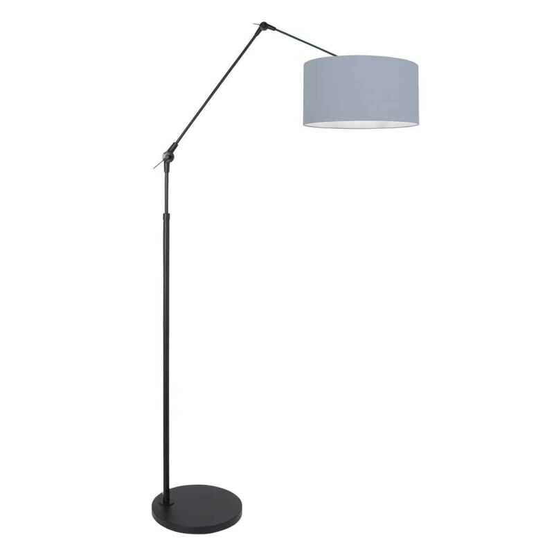 Steinhauer Stehleuchte Prestige Chic schwarz verschiedene Variationen blau-grau (Leinen) von Steinhauer Lighting