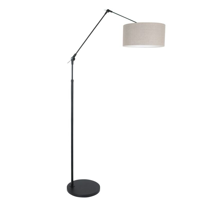 Steinhauer Stehleuchte Prestige Chic schwarz verschiedene Variationen grau (Leinen) von Steinhauer Lighting