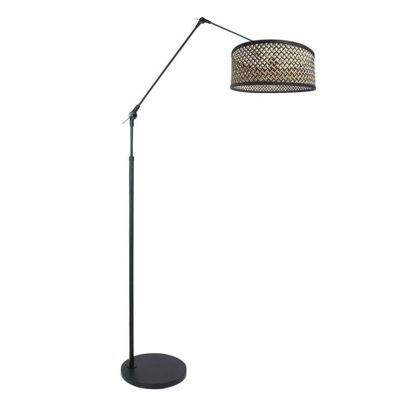 Steinhauer Stehleuchte Prestige Chic schwarz verschiedene Variationen natur-schwarz (Bambus) von Steinhauer Lighting