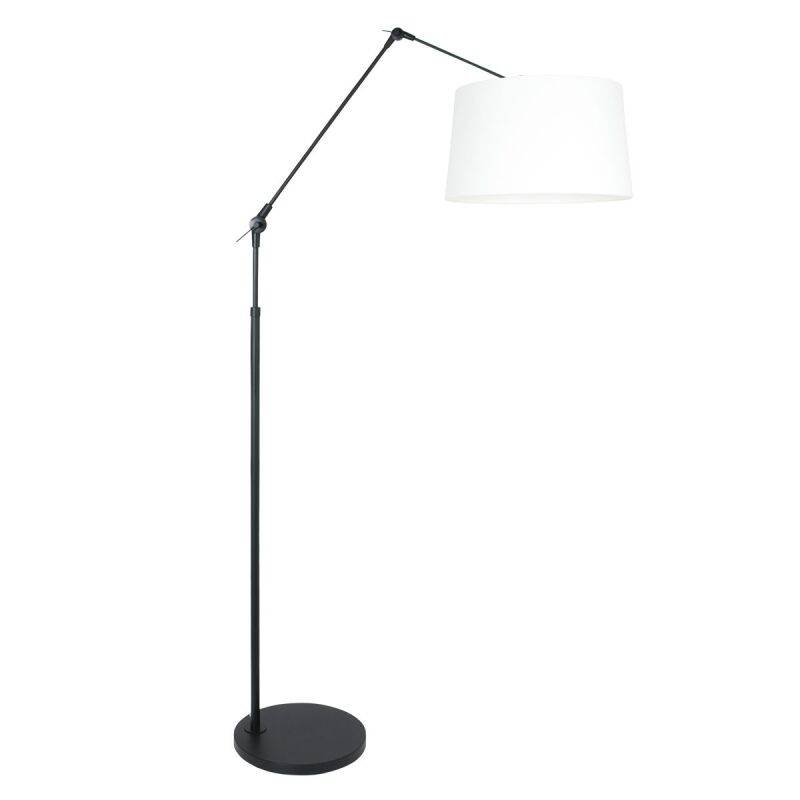 Steinhauer Stehleuchte Prestige Chic schwarz verschiedene Variationen weiß konisch (Leinen) von Steinhauer Lighting