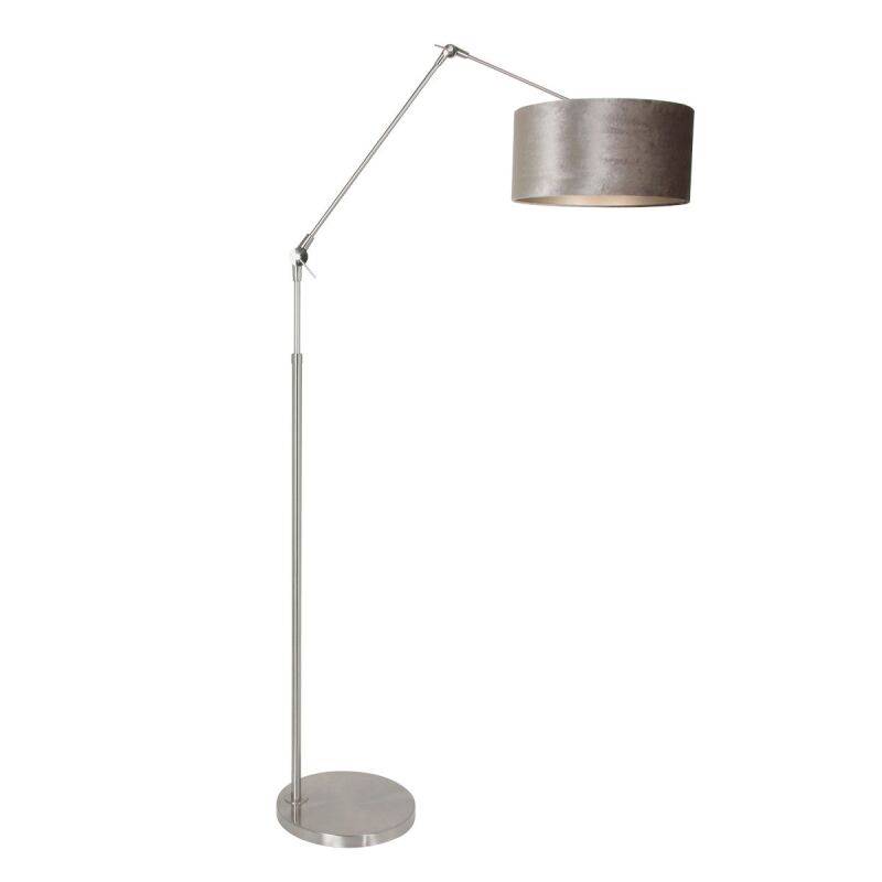 Steinhauer Stehleuchte Prestige Chic stahl verschiedene Variationen grau-silber (Velours) von Steinhauer Lighting