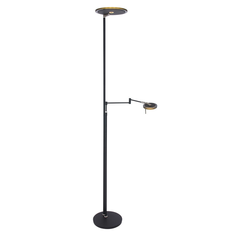 Steinhauer Stehleuchte Turound LED Rauchglas schwarz von Steinhauer Lighting