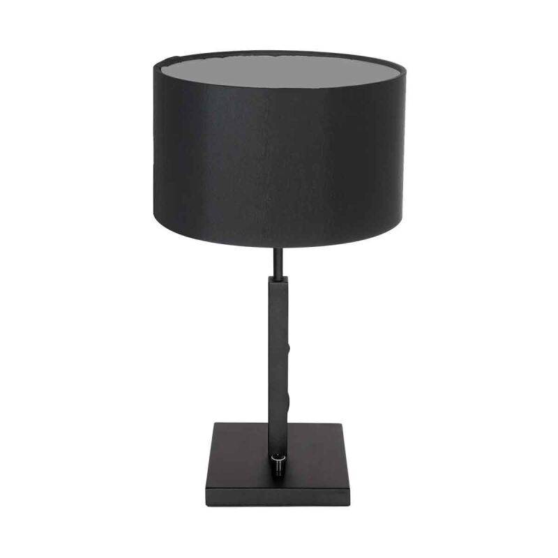 Steinhauer Tischleuchte Stang klein schwarz Schirm Leinen schwarz von Steinhauer Lighting