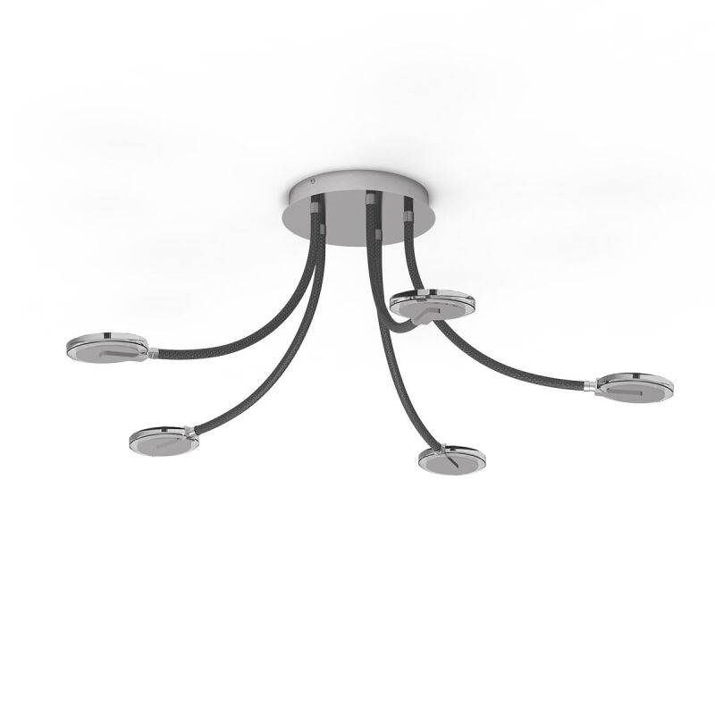 Steinhauer Turound Deckenleuchte Klarglas stahl LED von Steinhauer Lighting