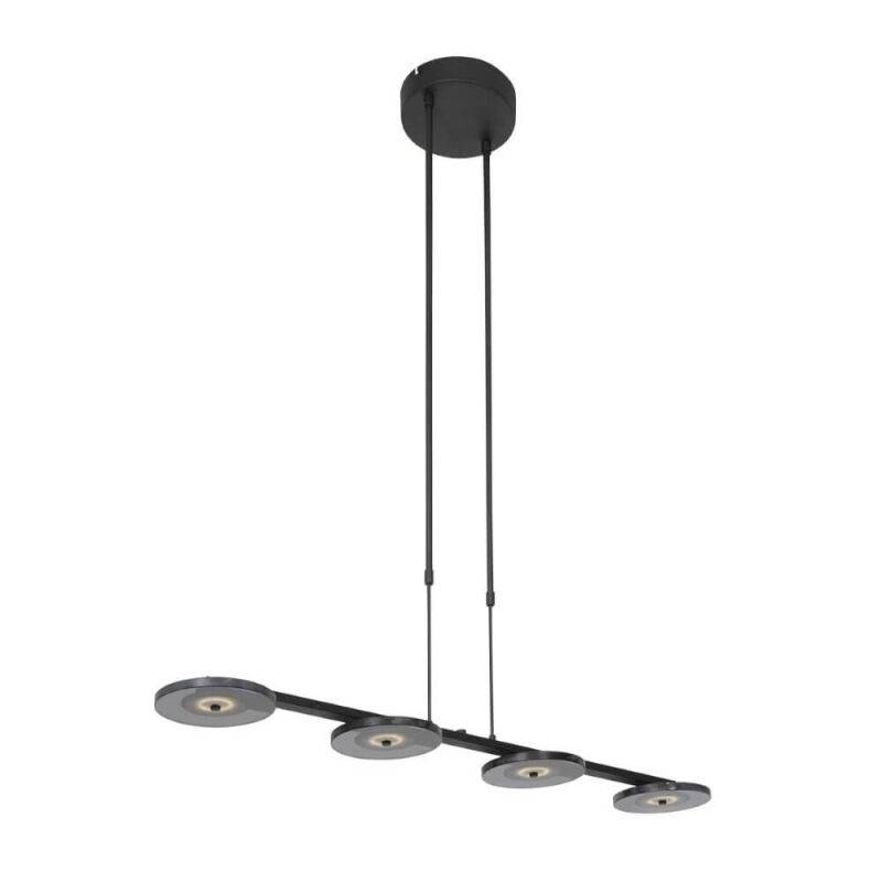 Steinhauer Turound Pendelleuchte 4fl LED Rauchglas schwarz von Steinhauer Lighting