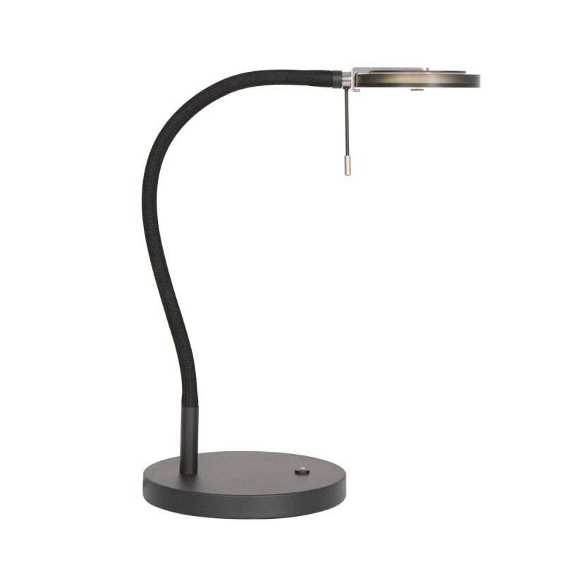 Steinhauer Turound Tischleuchte Rauchglas schwarz LED von Steinhauer Lighting