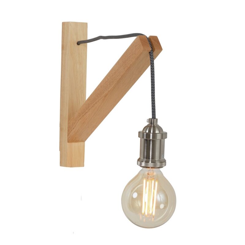 Steinhauer Wandleuchte Mexlite Dion Holz von Steinhauer Lighting