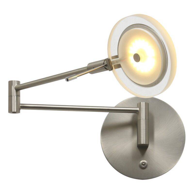Steinhauer Wandleuchte Turound LED Klarglas stahl von Steinhauer Lighting