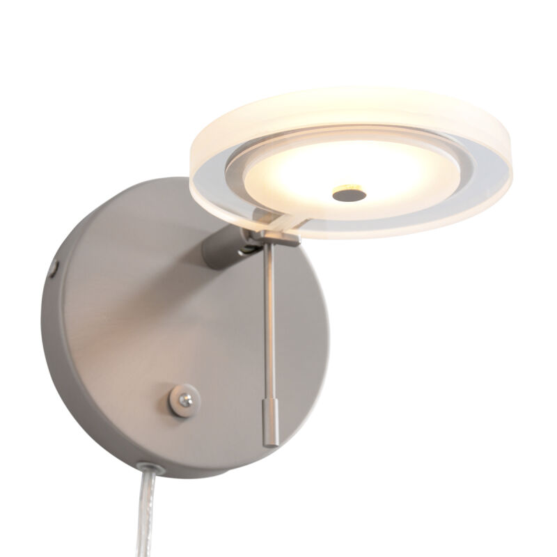 Steinhauer Wandleuchte Turound LED Klarglas stahl von Steinhauer Lighting