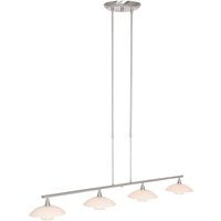 Deckenlampe Glas Metall 4-flmg 120 cm inkl. G9 blendarm von Steinhauer