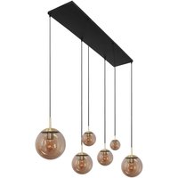 Lange Hängelampe Glas in Bernstein 120 cm E27 Modern von Steinhauer