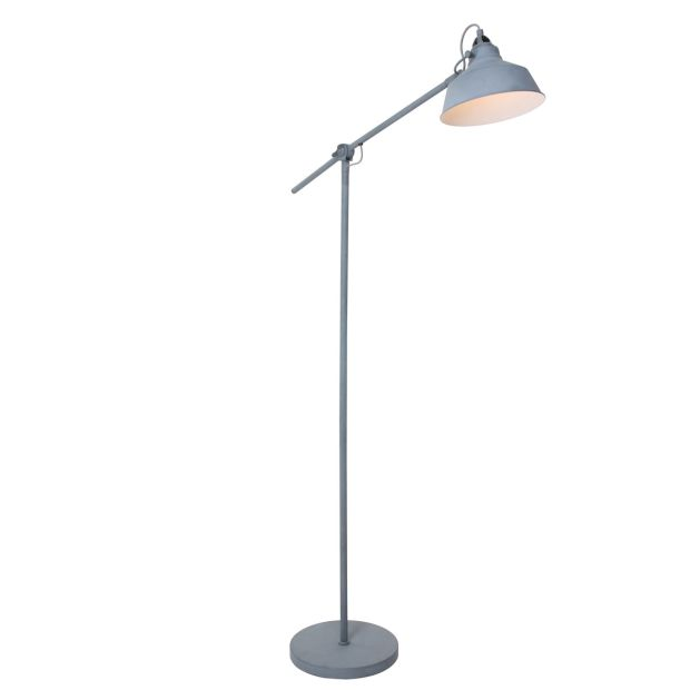 Nove Stehleuchte Lampe E27 Fassung Graue Leuchte Für Wohnzimmer B-Ware von Steinhauer