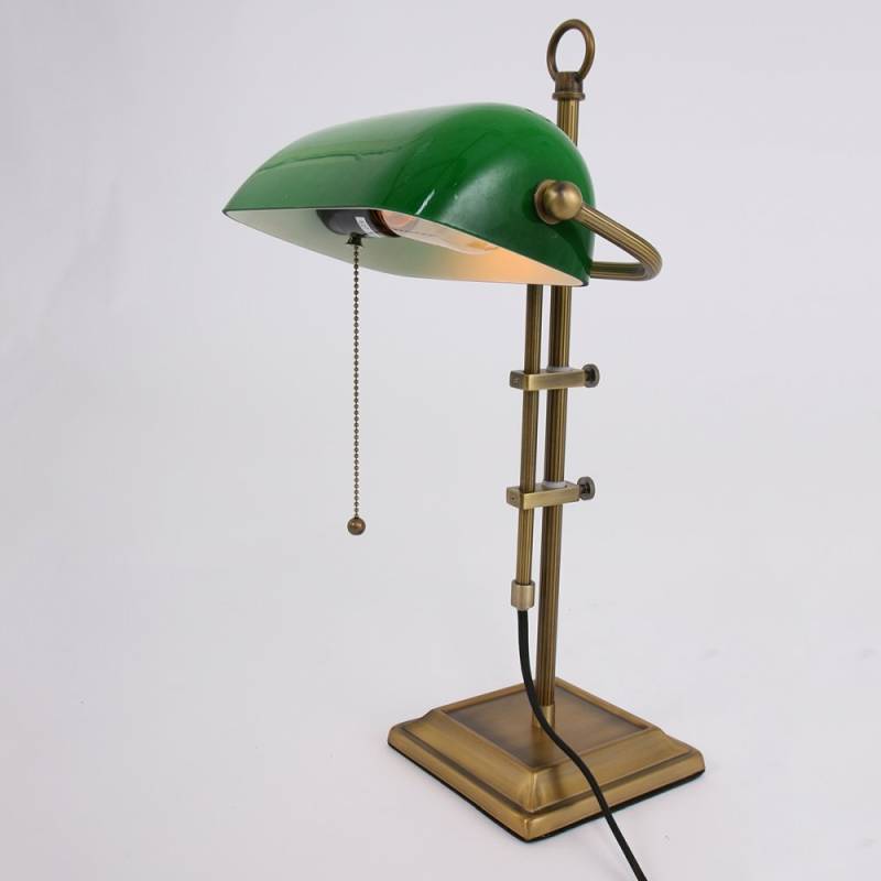 Steinhauer Ancilla Bankerlampe Tischlampe Tischleuchte Leuchte Bronze 1 Flam919 B-Ware von Steinhauer