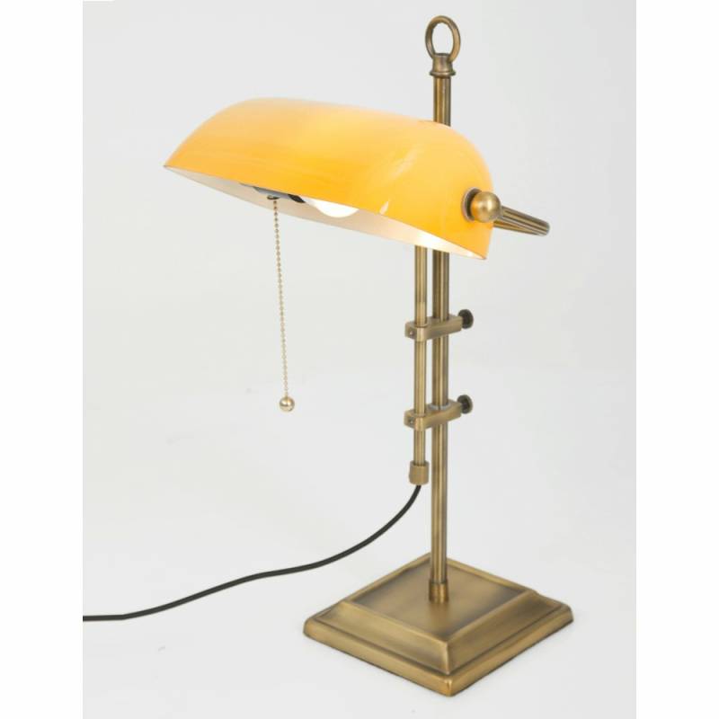 Steinhauer Ancilla Bankerlampe Tischlampe Tischleuchte Leuchte Bronze 1 Flammig  B-Ware von Steinhauer