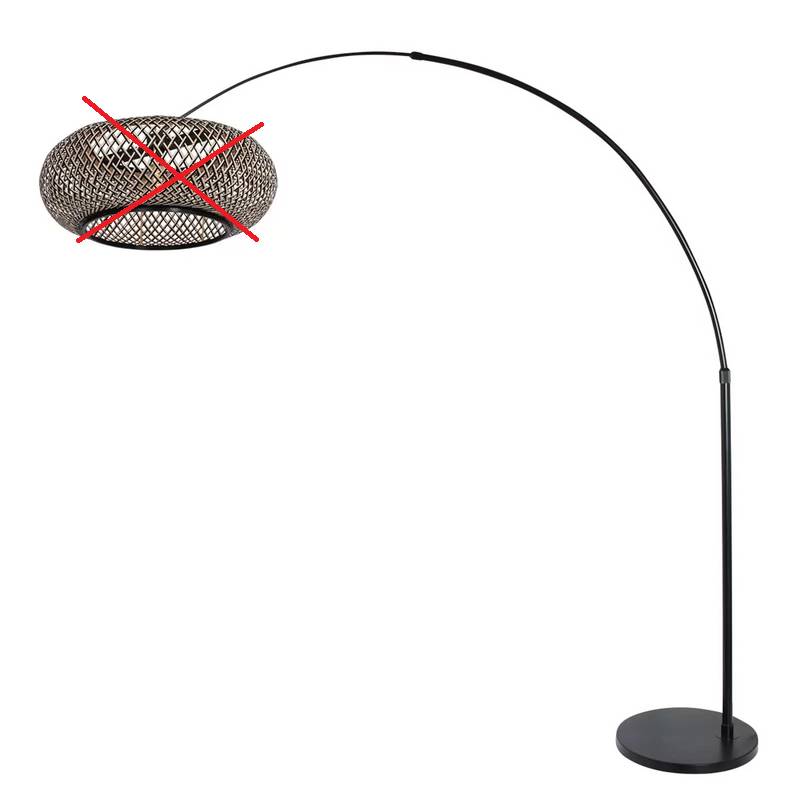 Steinhauer Bogen-Stehlampe Sparkled Light schwarz Stehleuchte SIEHE TEXT/FOTO von Steinhauer