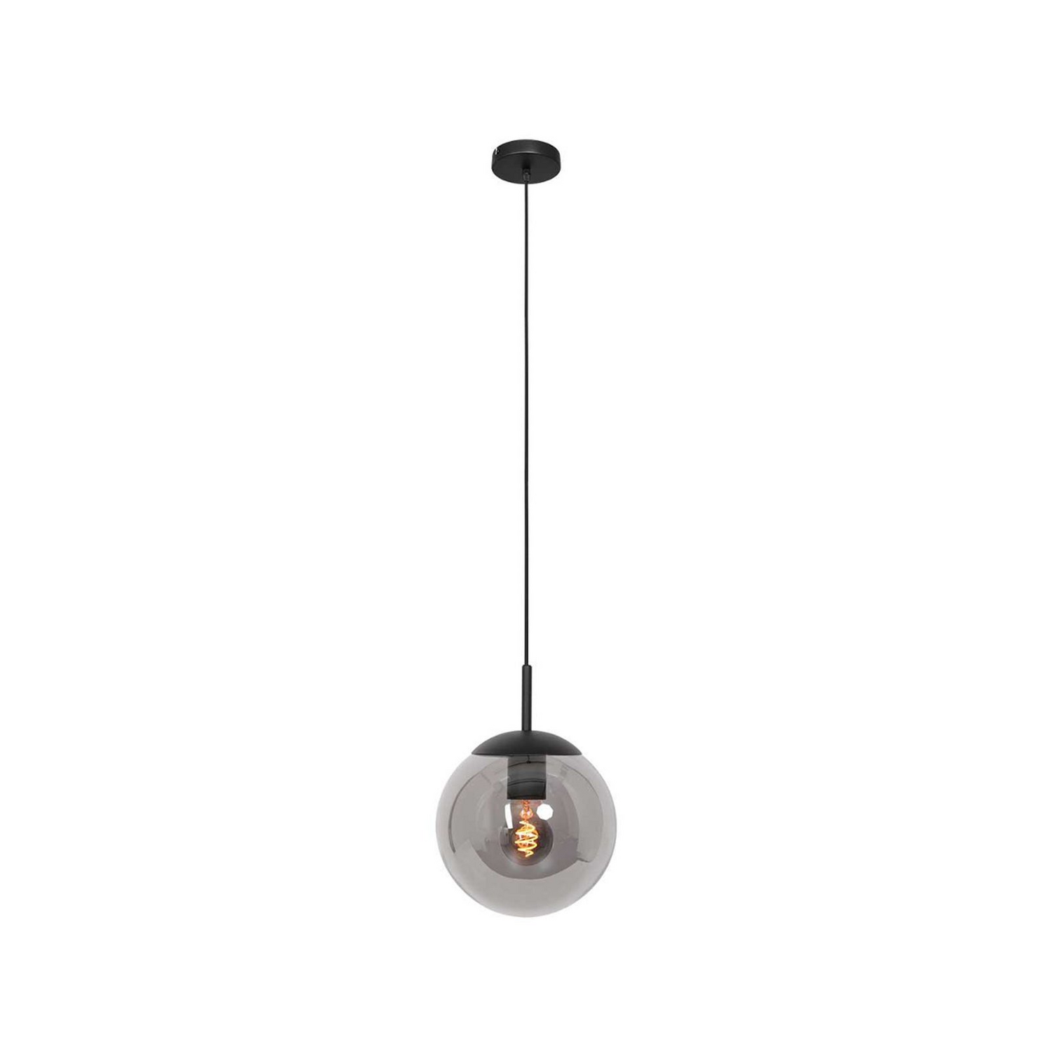 Steinhauer Hängeleuchte Pendelleuchte Kugel Schwarz ø 30 Cm Glas 1 Flammig Lampe B-Ware von Steinhauer
