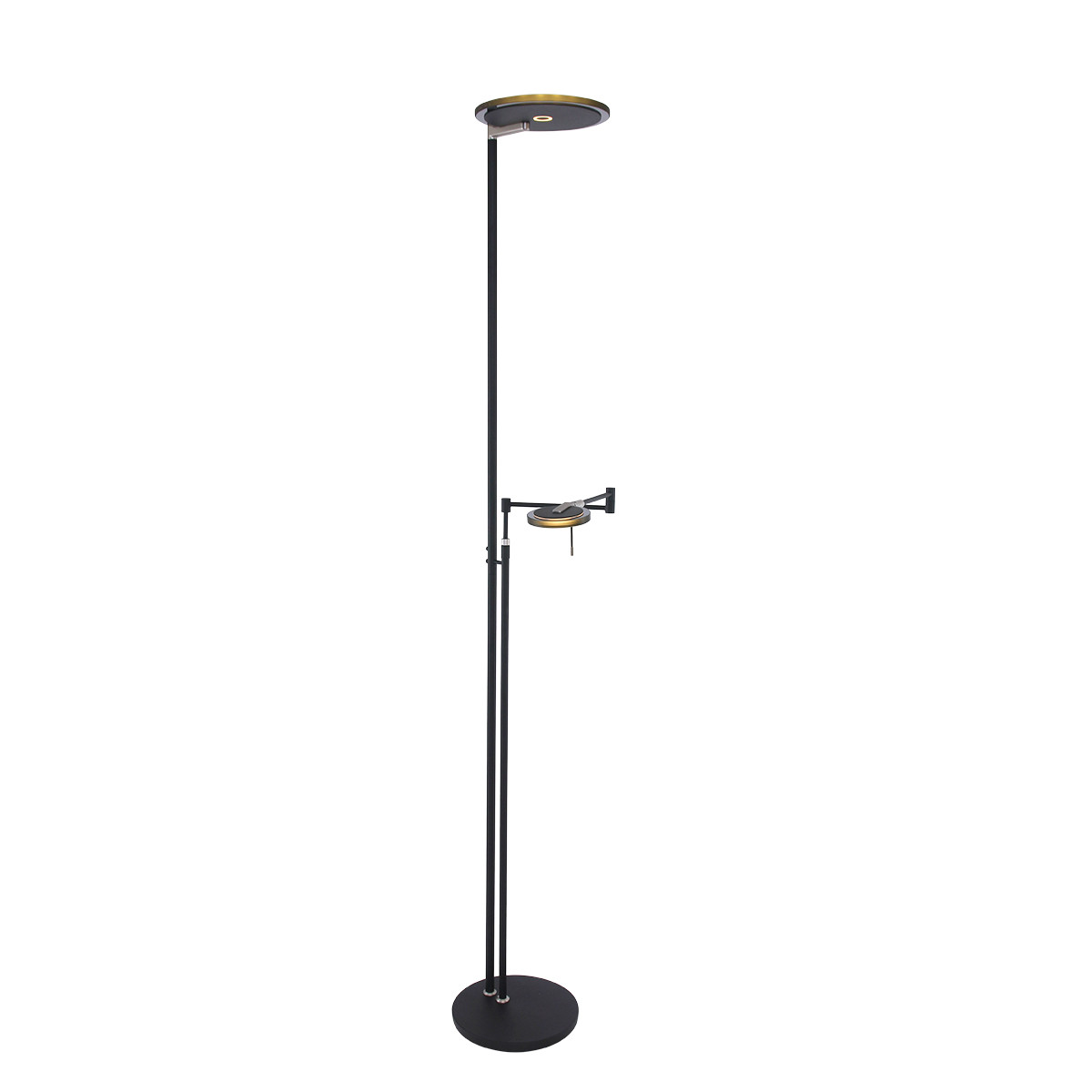 Steinhauer LED-Stehleuchte TUROUND 2-flammig in Farbe Schwarz/Rauchglas Steinhauer LED-Stehleuchte TUROUND 2-flammig in Farbe Schwarz/Rauchglas von Steinhauer