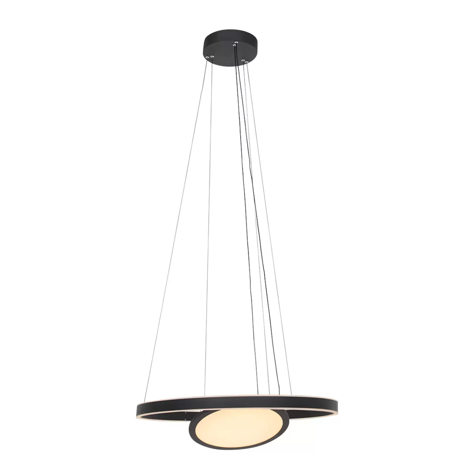 Steinhauer Led Hängeleuchte Ringlux 3 Flammig Schwarz ø 60 Cm Deckenlampe Lampe B-Ware Steinhauer Led Hängeleuchte Ringlux 3 Flammig Schwarz ø 60 Cm Deckenlampe Lampe B-Ware von Steinhauer