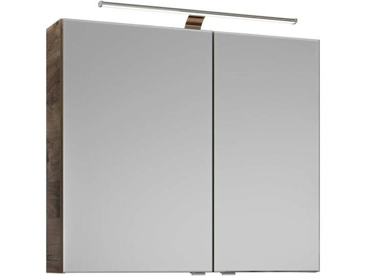 Steinkamp Joy 2.0 Spiegelschrank 80 cm mit 2 Türen und LED-Aufsatzleuchte 1633072 von Steinkamp
