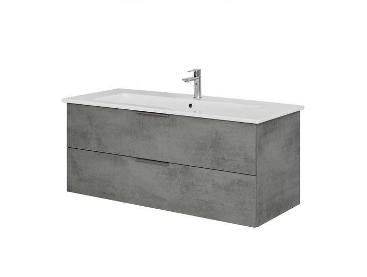Steinkamp Living 2.0 Waschtischunterschrank 115 cm mit Villeroy & Boch Venticello Waschtisch 120 cm CeramicPlus mit Überlauf und 1 Hahnloch 2258138 von Steinkamp