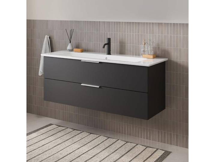 Steinkamp Living 2.0 Waschtischunterschrank 115 cm mit Villeroy & Boch Venticello Waschtisch 120 cm CeramicPlus mit Überlauf und 1 Hahnloch 2258162 von Steinkamp