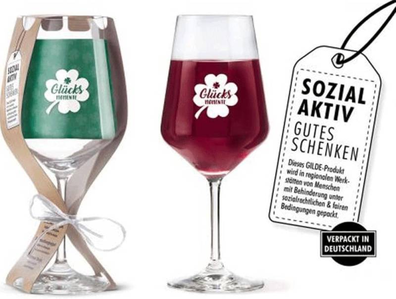 Steinnacher Bärbel Rotweinglas Weingläser Glücksmomente 2 er Set, Glas von Steinnacher Bärbel