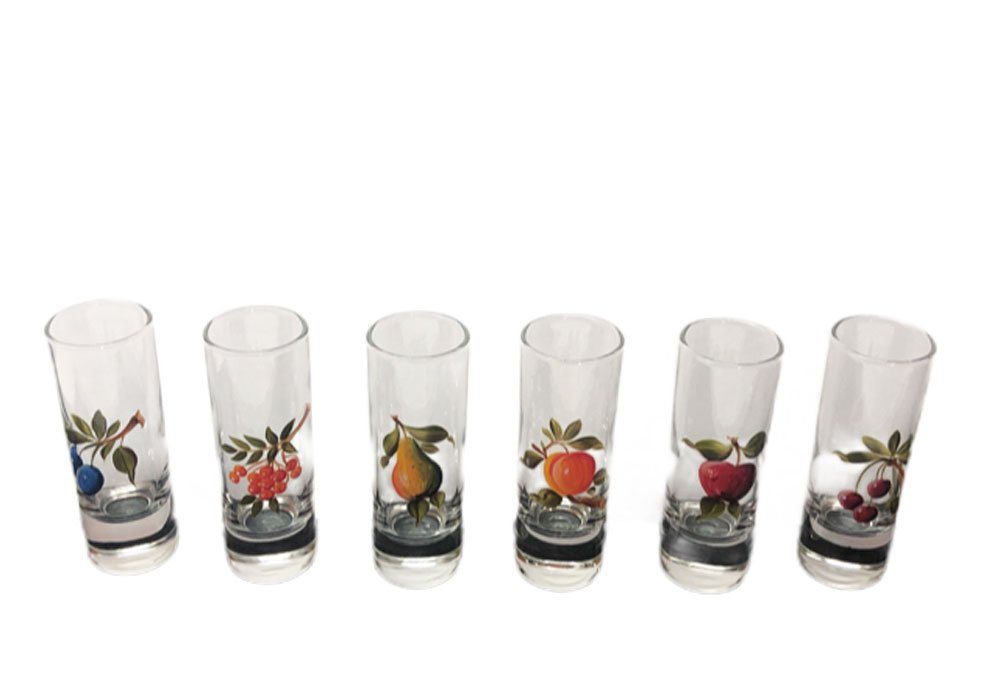 Steinnacher Bärbel Schnapsglas Stamperl Island 6,5cl bemalt Obst 6er Set Kisslinger Steinnacher Bärbel Schnapsglas Stamperl Island 6,5cl bemalt Obst 6er Set Kisslinger von Steinnacher Bärbel