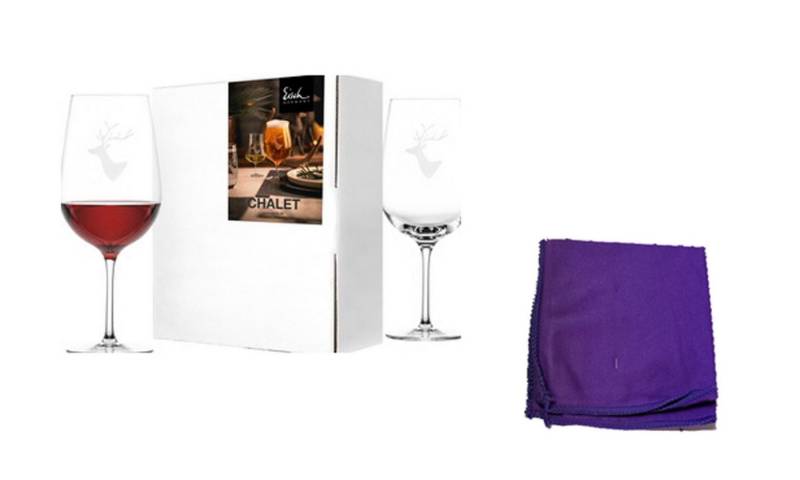 Steinnacher Bärbel Rotweinglas Geschenkset Rotweinglas Chalet Eisch 2er Set mit Poliertuch Steinnacher Bärbel Rotweinglas Geschenkset Rotweinglas Chalet Eisch 2er Set mit Poliertuch von Steinnacher Bärbel