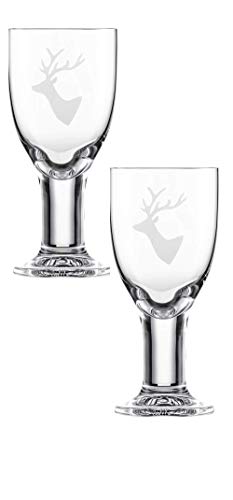 Eisch Rotweingläser 2er Set Weinglas Chalet Hirsch 340 ml von Steinnacher