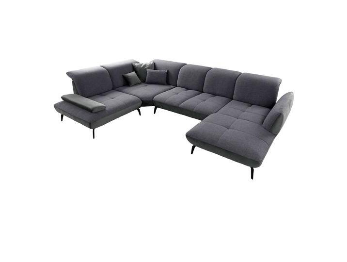 Poco New Jersey Ecksofa inkl. Funktionen Wohnlandschaft in zweifarbigem Stoffbezug in Anthrazit und in weiteren Farben wählbar von Steinpol