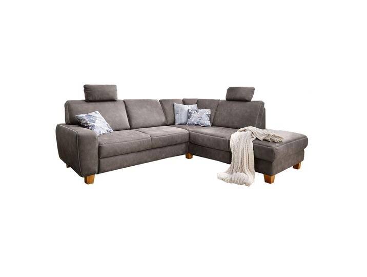 Sit & More Visconti Ecksofa in grauem Stoff in vielen Farben lieferbar mit Kreuznaht in beige mit bequemer Federkernpolsterung Funktion wählbar Sit & More Visconti Ecksofa in grauem Stoff in vielen Farben lieferbar mit Kreuznaht in beige mit bequemer Federkernpolsterung Funktion wählbar von Steinpol