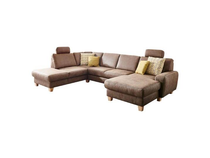 Sit & More Visconti Wohnlandschaft in Stoff braun in weiteren Farben lieferbar mit Kreuznaht in beige mit Federkernpolsterung Funktionen wählbar Sit & More Visconti Wohnlandschaft in Stoff braun in weiteren Farben lieferbar mit Kreuznaht in beige mit Federkernpolsterung Funktionen wählbar von Steinpol