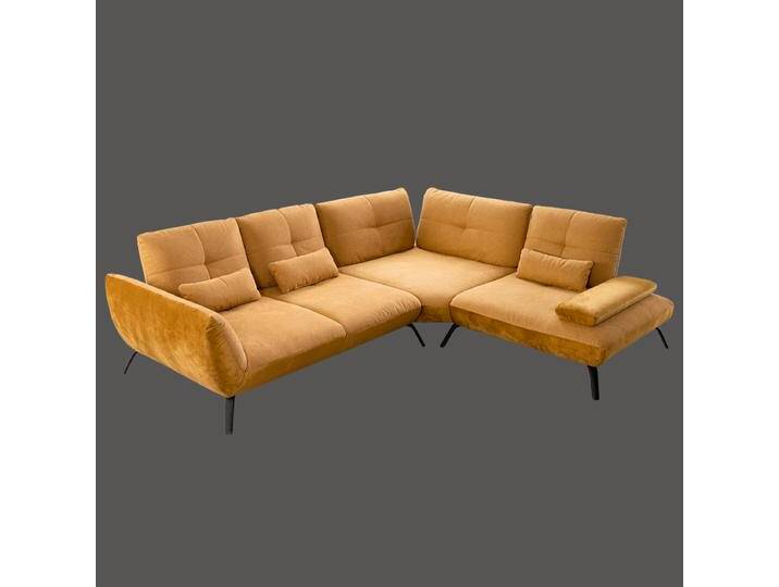 Steinpol Poco Ecksofa Dover in dekorativen Stoffbezügen inklusive Schwenkrücken mit Auswahl der Sitzqualität von Steinpol