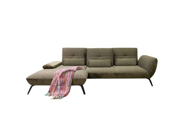 Steinpol Poco Ecksofa Dover in farbenfrohem Stoffbezug inklusive Schwenkrücken Sitzqualiät wählbar von Steinpol