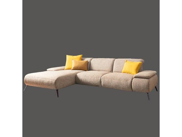 Steinpol Poco Franklin Ecksofa in Stoff und Echtleder mit Metallfuß Funktionen und Sitzqualtität wählbar in braun und weiteren Farben von Steinpol