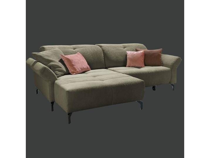 Steinpol Poco Laval 2.0 Cord Ecksofa wahlweise mit motorischem Sitzvorzug klappbaren Armteilen und Kopfteilen von Steinpol