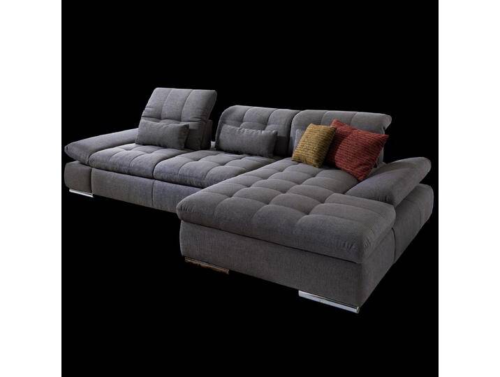 Steinpol Poco Santa Fe Ecksofa mit 3 Schwenkrücken und Steppung in grau auch in anderen Farben wählbar von Steinpol