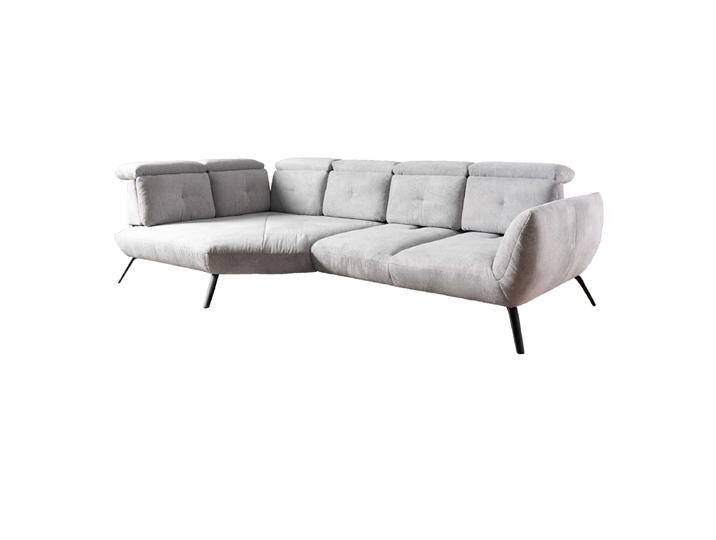 Steinpol Poco Seattle Ecksofa mit Trapezabschluss links inkl. Schwenkrücken in grau sowie vielen weiteren Bezügen in Stoff oder Leder wählbar von Steinpol