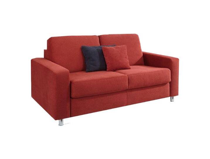 Steinpol Poco Westpoint Premium Schlafsofa mit Matratze Typ 2232_142 einfarbig in Stoff oder Leder rot und weitere Farben von Steinpol