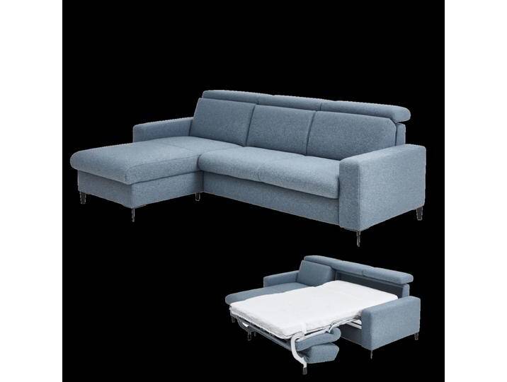 Steinpol Poco Westside Premium Ecksofa in Stoff oder Leder inklusive Lattenrost mit Matratze wahlweise mit klappbaren Armteilen und Kopfteilen von Steinpol