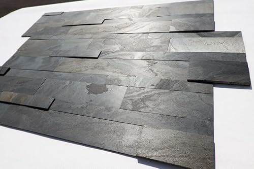 Steinfurnier Naturstein Wandverkleidung Universal ECHTSTEIN Marmor Schiefer Basalt Quarzit Steinplatte von Steintime