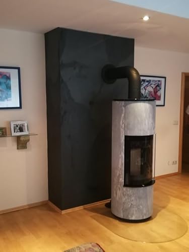 Wandverkleidung Dünnschiefer flexible Verblender Echtstein Platte Universalverkleidung für Innen + Außen + Dusche + Pool + Sauna + Kaminrückwand Schieferplatte von Steintime