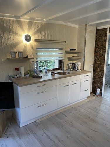 Wandverkleidung Naturstein 244 x 122cm Echtstein Marmor Universal Boden Fliese Innen + Außen + Dusche + Kamin + Sauna Verblender Riemchen Klinker von Steintime